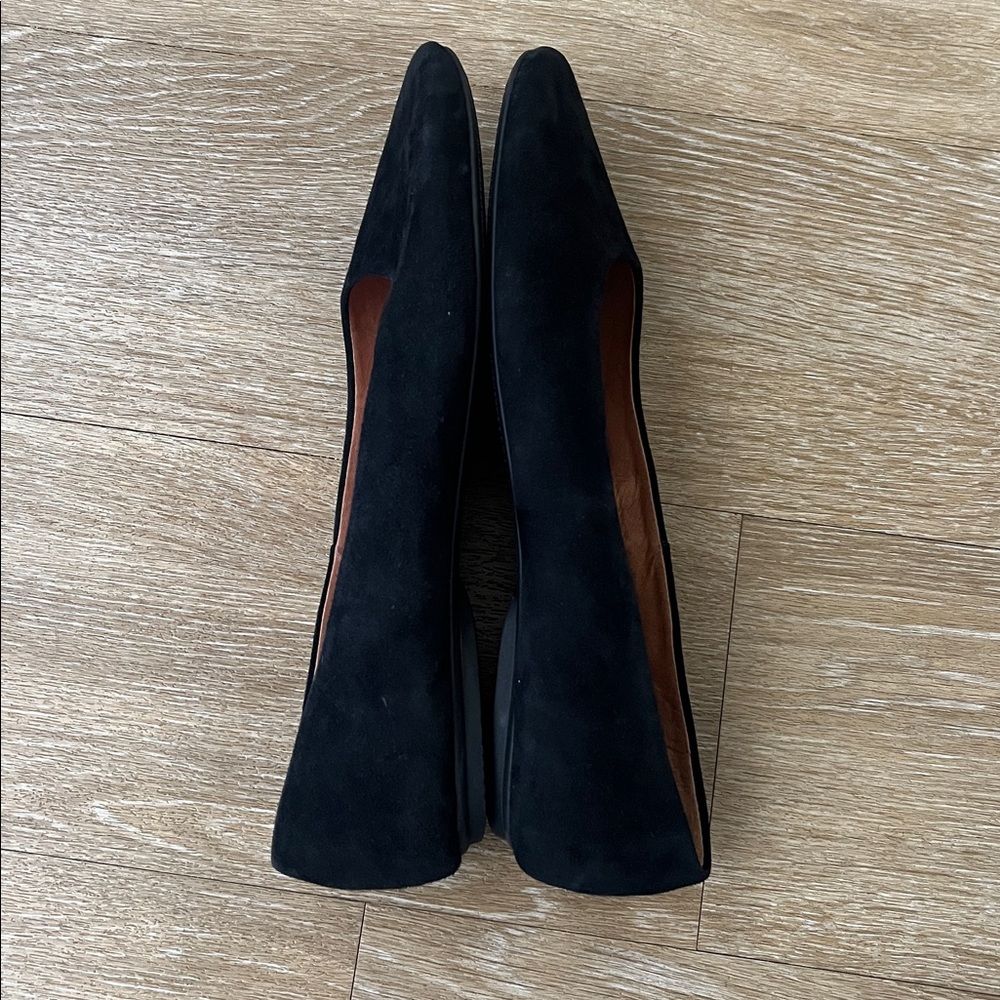 Gentle Souls by Kenneth Cole Black Suede Eugene Travel Ballet Flats size 10 - Picture 4 of 10